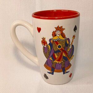RARE VINTAGE Tabletops Gallery -- King of Hearts handpainted Tall coffee mug